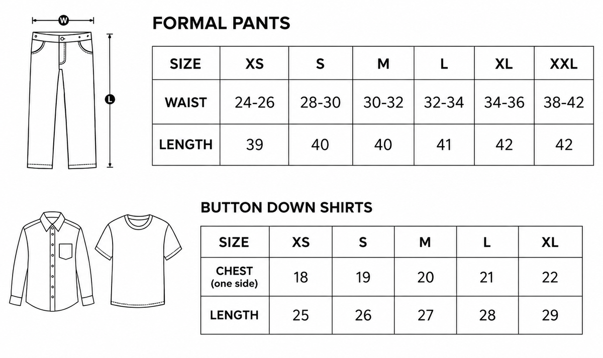 grey formal pants with skyblue button down shirt