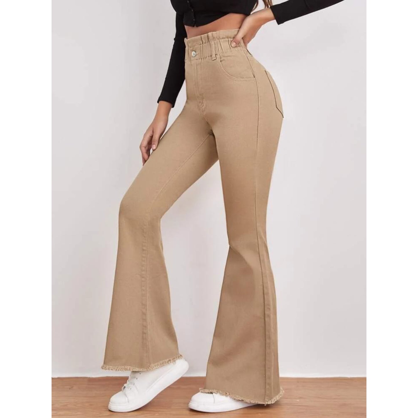 BEIGE MOM JEANS