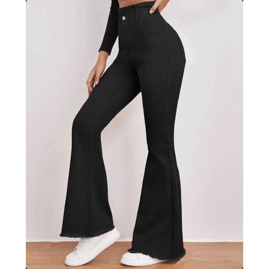 BLACK BELL BOTTOM JEANS