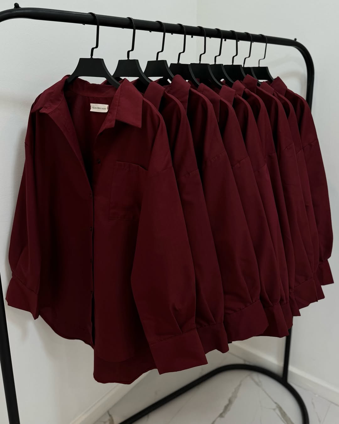 MAROON BOTTON DOWN SHIRT
