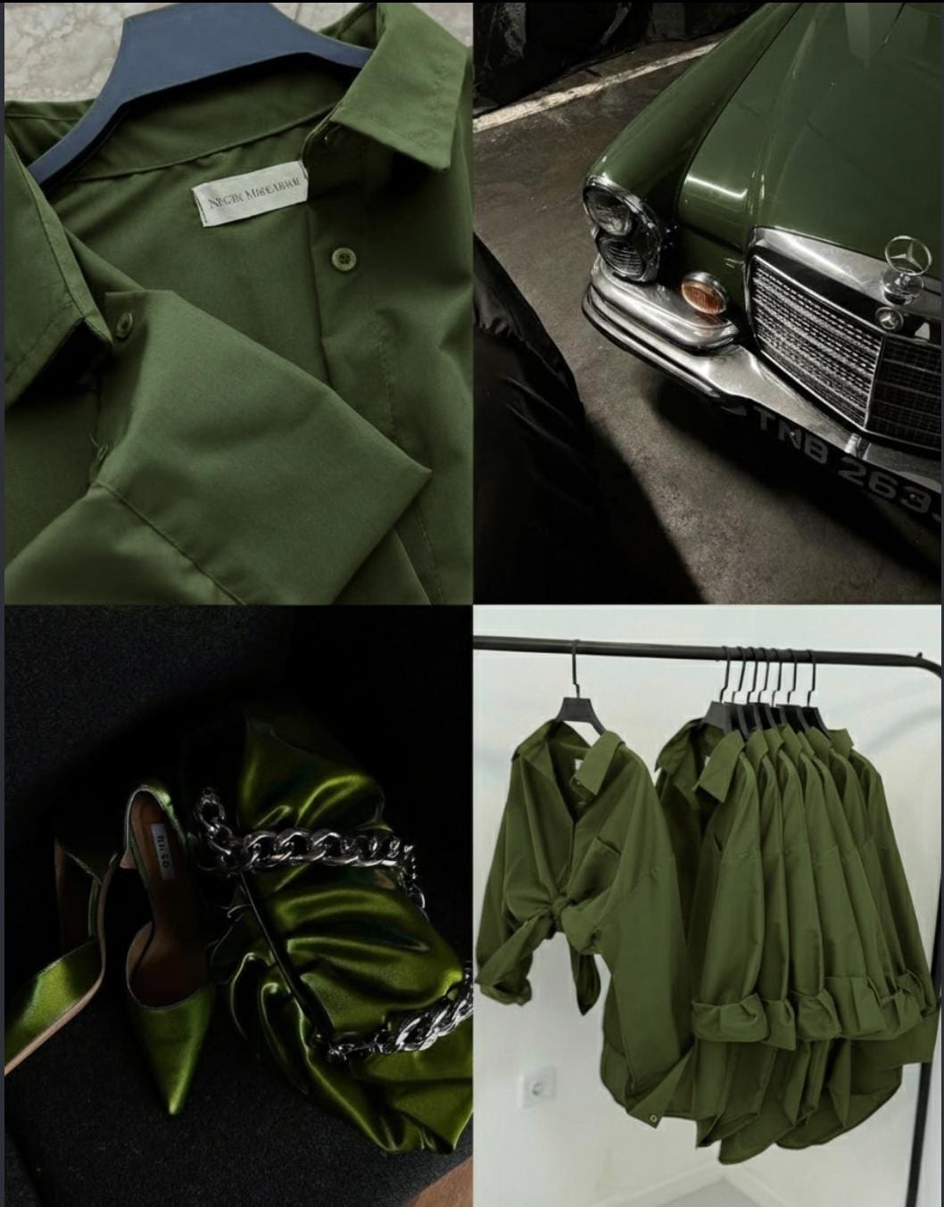 BOTTLE GREEN BOTTON DOWN SHIRT