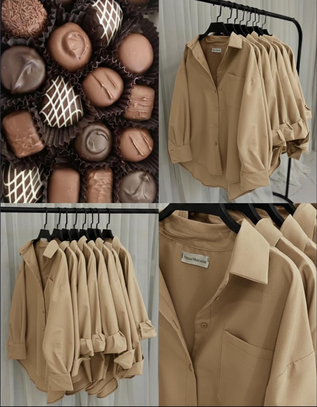 BEIGE BOTTON DOWN SHIRT