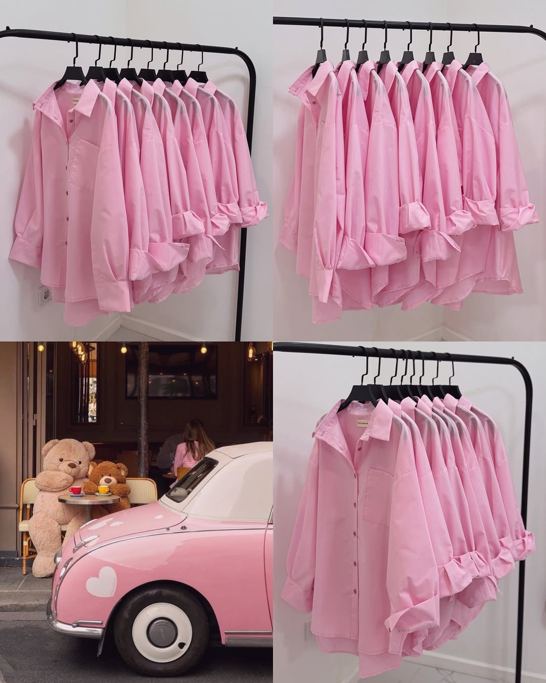 BABY PINK BOTTON DOWN SHIRT