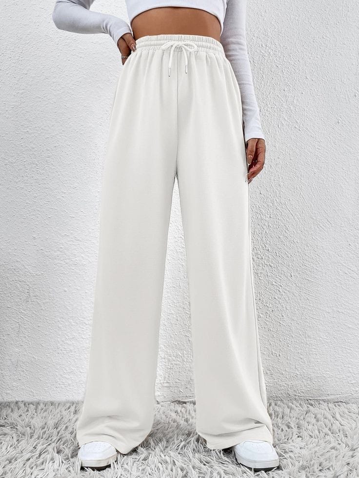 WHITE FLAPPER TROUSER