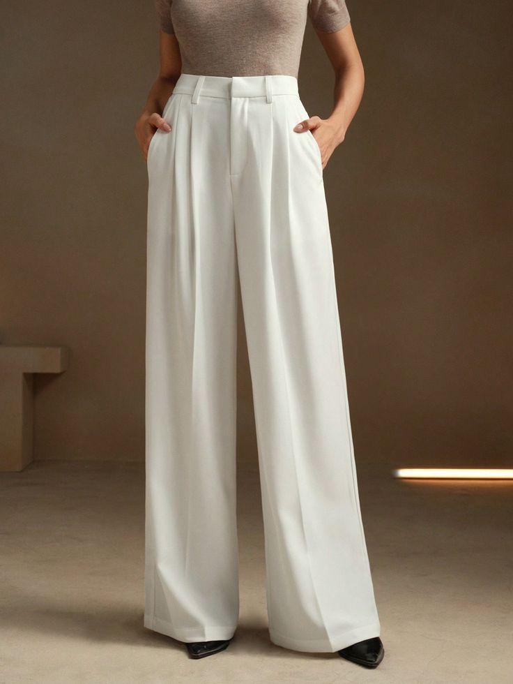WHITE FORMAL PANT