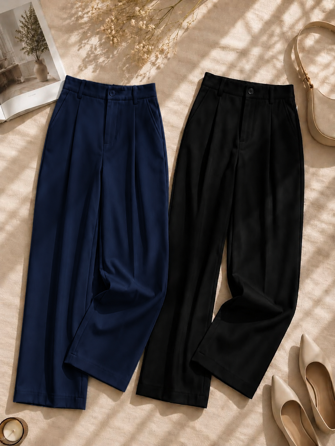 PACK OF 2 (NAVY X BLACK) FORMAL PANTS