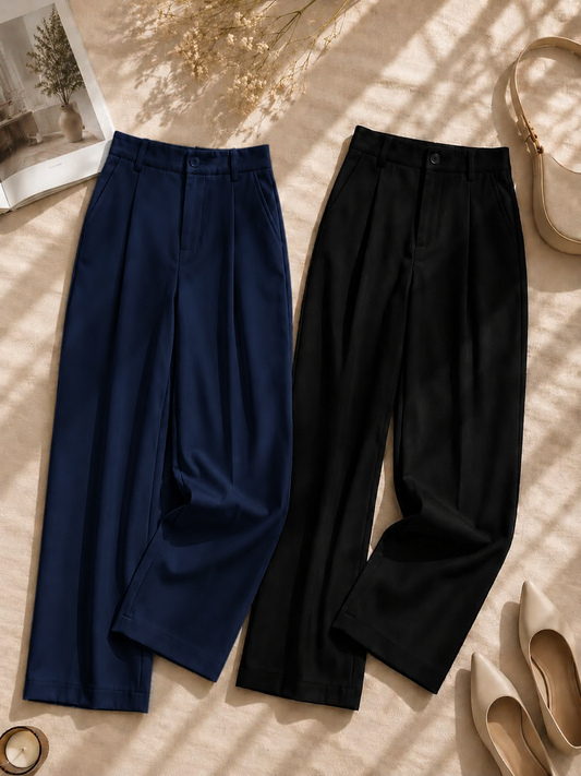 PACK OF 2 (NAVY X BLACK) FORMAL PANTS